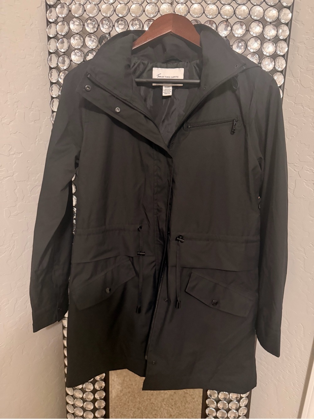 Vince Camuto Black Utility Anorak Jacket